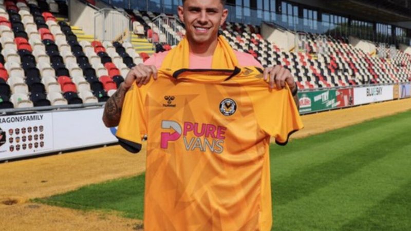 Adam Lewis — photo Newport County